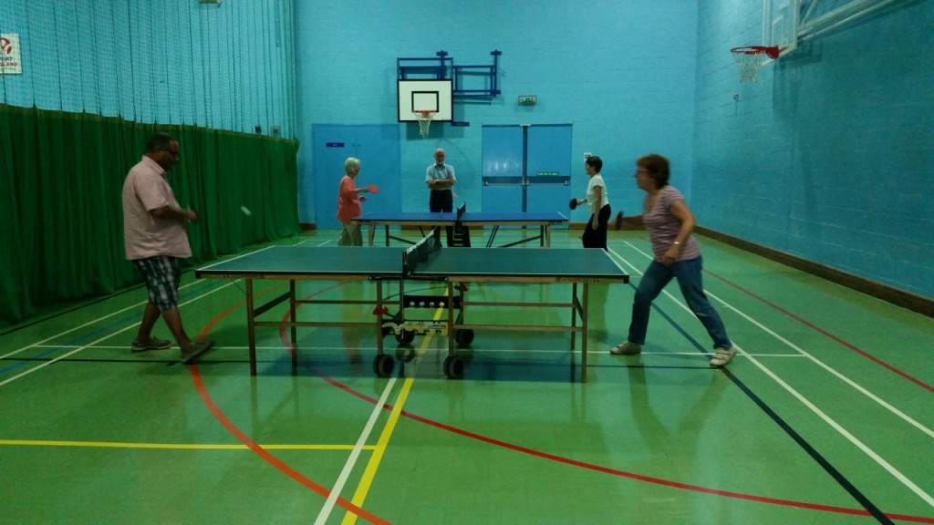 Seniors Table Tennis West Wight Sports and Community Centre