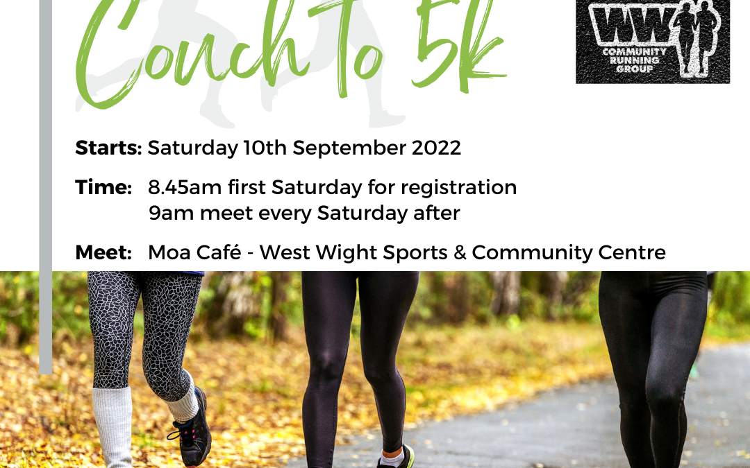 Couch to 5k Starts Saturday 10th September 2022