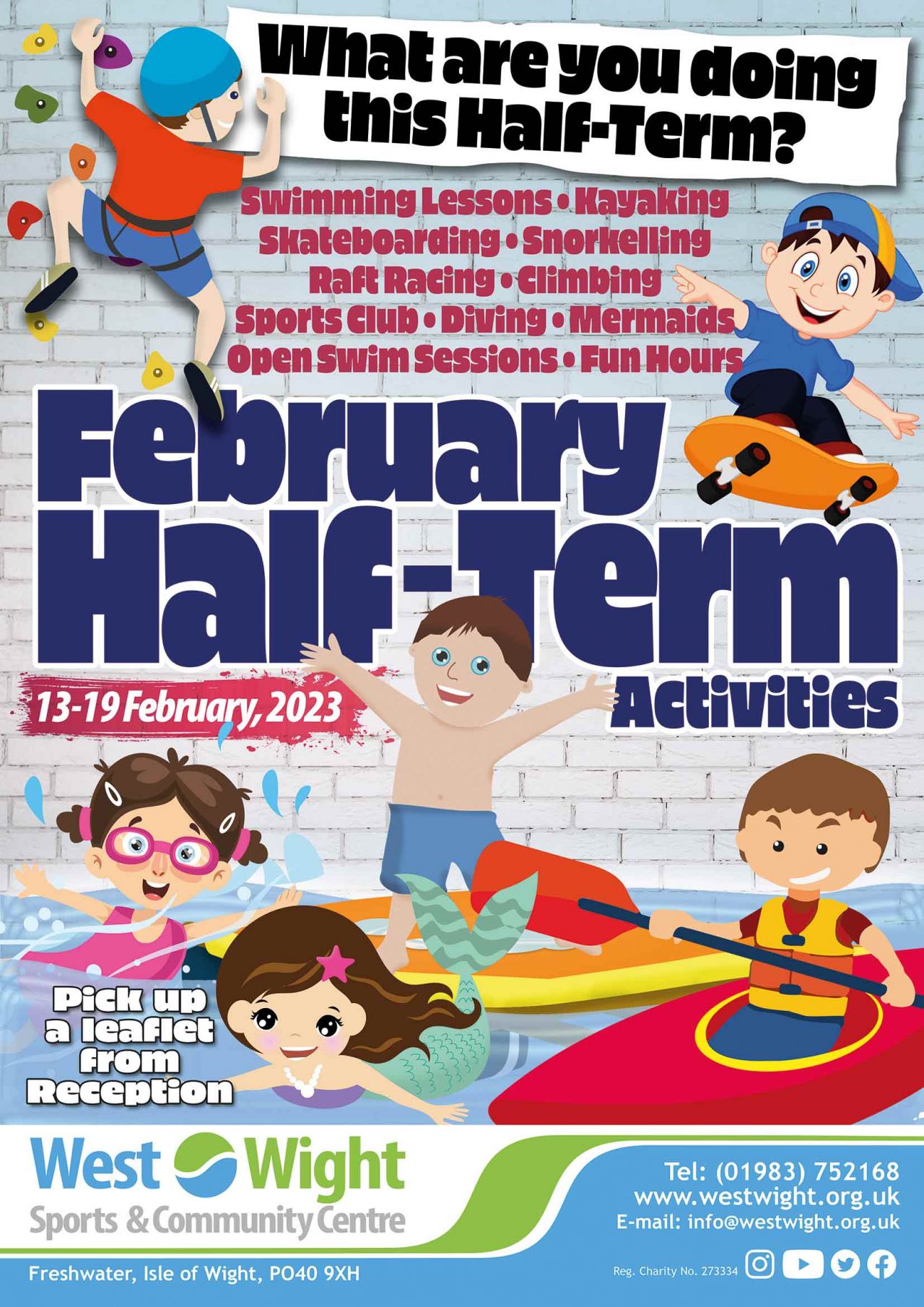 February Half Term Activities West Wight Sports and Community Centre