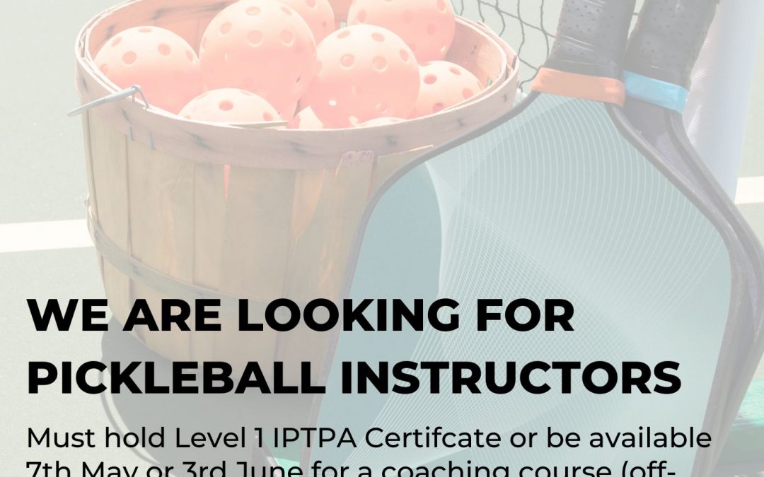 We’re Looking for Pickleball Instructors