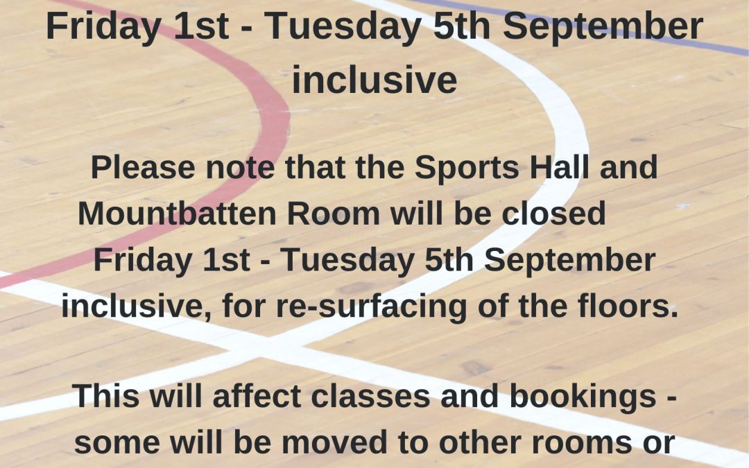 Sports Hall & Mountbatten Room Floors