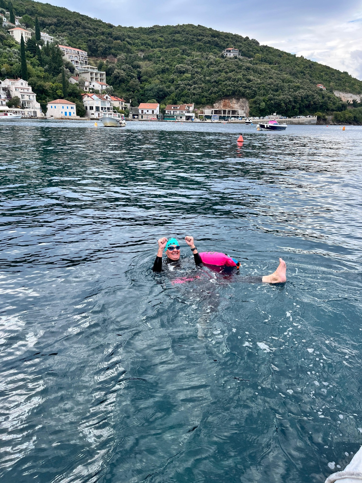 Clare post swim Clare's swim updates 2