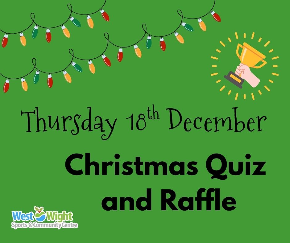 Events in December - christmas quiz and raffle