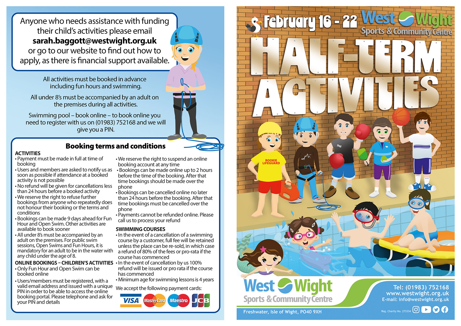 February half term programme back