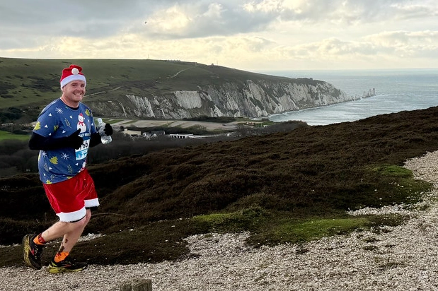 Chilly hilly runner