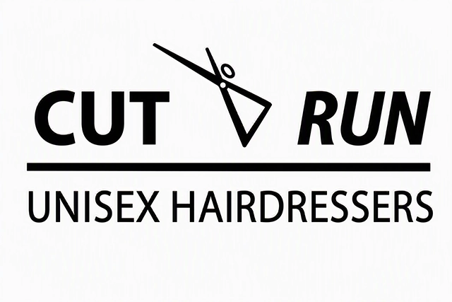 Cut N Run unisex hairdressers logo